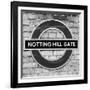 Notting Hill Gate Sign - Subway Station Sign - London - UK - England - United Kingdom - Europe-Philippe Hugonnard-Framed Photographic Print