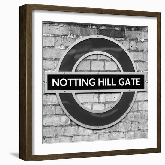 Notting Hill Gate Sign - Subway Station Sign - London - UK - England - United Kingdom - Europe-Philippe Hugonnard-Framed Photographic Print