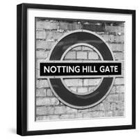 Notting Hill Gate Sign - Subway Station Sign - London - UK - England - United Kingdom - Europe-Philippe Hugonnard-Framed Photographic Print