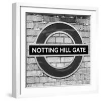 Notting Hill Gate Sign - Subway Station Sign - London - UK - England - United Kingdom - Europe-Philippe Hugonnard-Framed Photographic Print