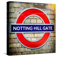 Notting Hill Gate Sign - Subway Station Sign - London - UK - England - United Kingdom - Europe-Philippe Hugonnard-Stretched Canvas