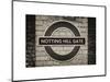 Notting Hill Gate Sign - Subway Station Sign - London - UK - England - United Kingdom - Europe-Philippe Hugonnard-Mounted Art Print