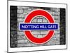 Notting Hill Gate Sign - Subway Station Sign - London - UK - England - United Kingdom - Europe-Philippe Hugonnard-Mounted Art Print