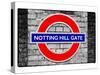 Notting Hill Gate Sign - Subway Station Sign - London - UK - England - United Kingdom - Europe-Philippe Hugonnard-Stretched Canvas