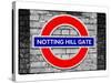 Notting Hill Gate Sign - Subway Station Sign - London - UK - England - United Kingdom - Europe-Philippe Hugonnard-Stretched Canvas