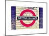 Notting Hill Gate Sign - Subway Station Sign - London - UK - England - United Kingdom - Europe-Philippe Hugonnard-Mounted Art Print