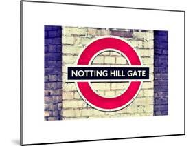 Notting Hill Gate Sign - Subway Station Sign - London - UK - England - United Kingdom - Europe-Philippe Hugonnard-Mounted Art Print