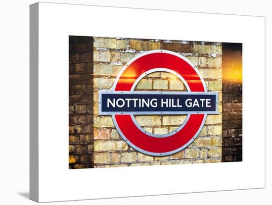 Notting Hill Gate Sign - Subway Station Sign - London - UK - England - United Kingdom - Europe-Philippe Hugonnard-Stretched Canvas