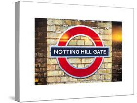 Notting Hill Gate Sign - Subway Station Sign - London - UK - England - United Kingdom - Europe-Philippe Hugonnard-Stretched Canvas