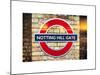 Notting Hill Gate Sign - Subway Station Sign - London - UK - England - United Kingdom - Europe-Philippe Hugonnard-Mounted Art Print