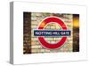 Notting Hill Gate Sign - Subway Station Sign - London - UK - England - United Kingdom - Europe-Philippe Hugonnard-Stretched Canvas