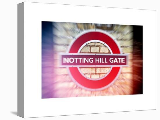 Notting Hill Gate Sign - Subway Station Sign - London - UK - England - United Kingdom - Europe-Philippe Hugonnard-Stretched Canvas