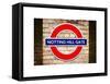 Notting Hill Gate Sign - Subway Station Sign - London - UK - England - United Kingdom - Europe-Philippe Hugonnard-Framed Stretched Canvas