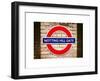 Notting Hill Gate Sign - Subway Station Sign - London - UK - England - United Kingdom - Europe-Philippe Hugonnard-Framed Art Print