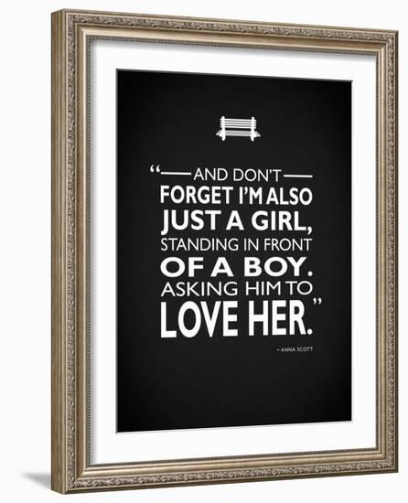 Notting Hill - Just A Girl-Mark Rogan-Framed Giclee Print