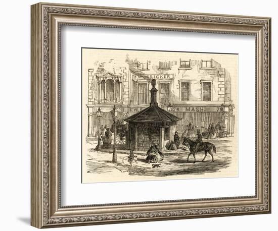 Notting Hill Toll Gate, London, 1864-null-Framed Art Print