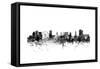 Nottingham England Skyline-Michael Tompsett-Framed Stretched Canvas