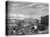 Nottingham Market Place, C1880-null-Stretched Canvas