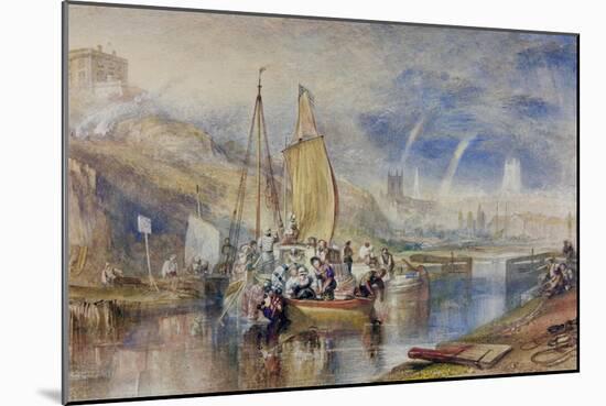 Nottingham-Joseph Mallord William Turner-Mounted Giclee Print