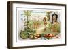 Nouka-Hiva, from a Series of Collecting Cards Depicting the Colonial Domain of France, C. 1910-null-Framed Giclee Print