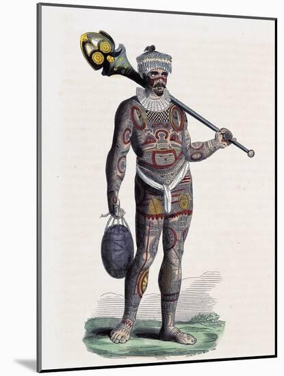 Noukahiwan Man (Oceania)-null-Mounted Giclee Print