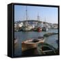 Noussa Harbour in the Evening-CM Dixon-Framed Stretched Canvas