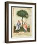 Nouv Acq Lat 1673 Fol.18 Harvesting Lemons, from 'Tacuinum Sanitatis', C.1390-1400-Italian School-Framed Giclee Print