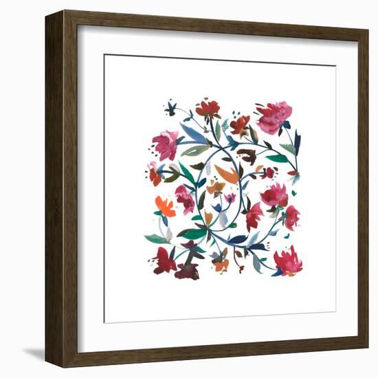 Nouveau Boheme - Folk Art Series No. 1-Kiana Mosley-Framed Giclee Print