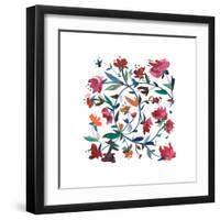 Nouveau Boheme - Folk Art Series No. 1-Kiana Mosley-Framed Giclee Print