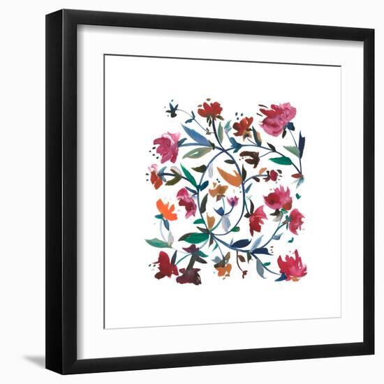 Nouveau Boheme - Folk Art Series No. 1-Kiana Mosley-Framed Giclee Print