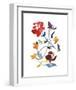 Nouveau Boheme - Folk Art Series No. 2-Kiana Mosley-Framed Art Print