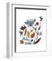 Nouveau Boheme - Folk Art Series No. 3-Kiana Mosley-Framed Art Print