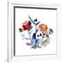 Nouveau Boheme No. 1 - Japanese Garden Series-Kiana Mosley-Framed Giclee Print