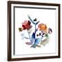 Nouveau Boheme No. 1 - Japanese Garden Series-Kiana Mosley-Framed Giclee Print