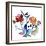 Nouveau Boheme No. 1 - Japanese Garden Series-Kiana Mosley-Framed Art Print