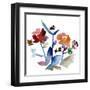 Nouveau Boheme No. 1 - Japanese Garden Series-Kiana Mosley-Framed Art Print