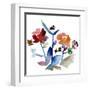 Nouveau Boheme No. 1 - Japanese Garden Series-Kiana Mosley-Framed Art Print