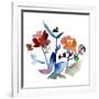 Nouveau Boheme No. 1 - Japanese Garden Series-Kiana Mosley-Framed Art Print