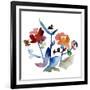 Nouveau Boheme No. 1 - Japanese Garden Series-Kiana Mosley-Framed Art Print