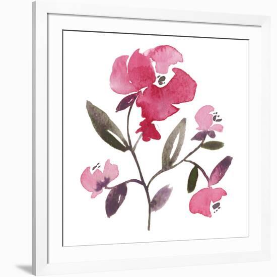 Nouveau Boheme - Peony-Kiana Mosley-Framed Art Print