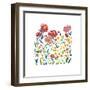 Nouveau Boheme - Wildflower Garden-Kiana Mosley-Framed Giclee Print