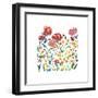 Nouveau Boheme - Wildflower Garden-Kiana Mosley-Framed Giclee Print