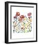 Nouveau Boheme - Wildflower Garden-Kiana Mosley-Framed Art Print