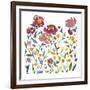 Nouveau Boheme - Wildflower Garden-Kiana Mosley-Framed Art Print