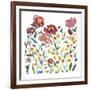 Nouveau Boheme - Wildflower Garden-Kiana Mosley-Framed Art Print