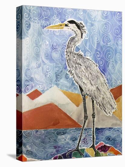 Nouveau Heron-Lauren Moss-Stretched Canvas