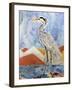 Nouveau Heron-Lauren Moss-Framed Giclee Print