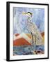 Nouveau Heron-Lauren Moss-Framed Giclee Print