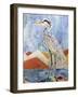 Nouveau Heron-Lauren Moss-Framed Giclee Print