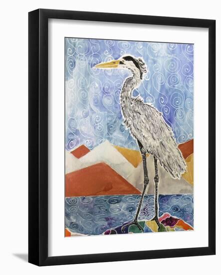 Nouveau Heron-Lauren Moss-Framed Giclee Print